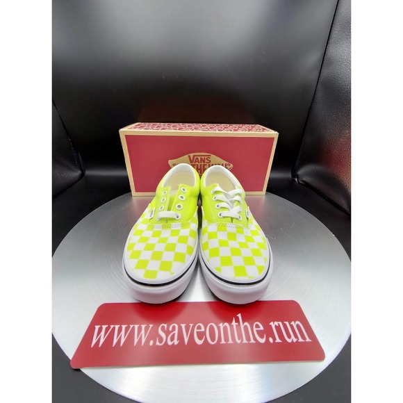 VANS ERA CHECKERBOARD "SHARP GREEN" US WOMEN'S SIZE 7 - Picture 2 of 11